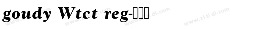 goudy Wtct reg字体转换